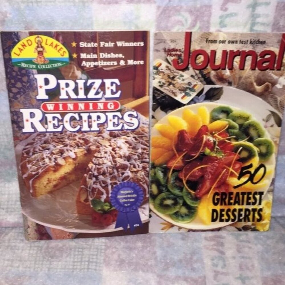 Ladies Home Journal & Land O Lake Cookbook Set Paper Back Main Dishes Appetizer